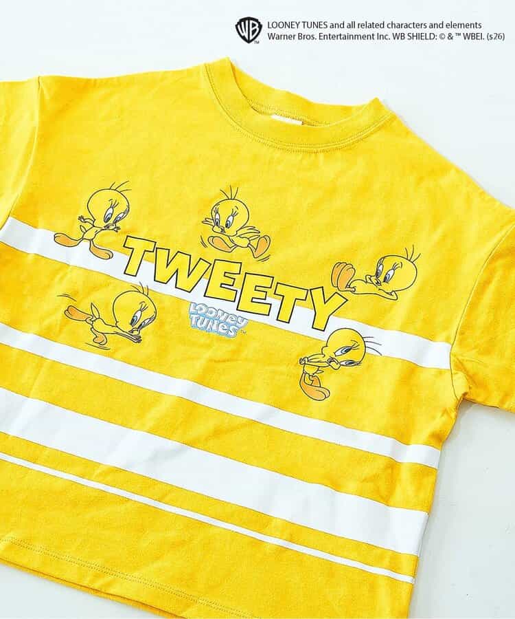 日本童裝 p.premier TWEETY BIG印花上衣 80-140cm 男童款/女童款  夏季 TOPS