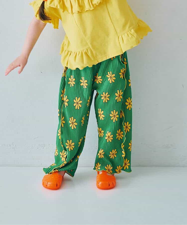 日本童裝 p.premier 輕盈透氣褶襉寬褲 80-140cm 女童款  夏季 PANTS