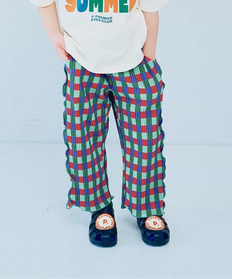 日本童裝 p.premier 輕盈透氣褶襉寬褲 80-140cm 女童款  夏季 PANTS