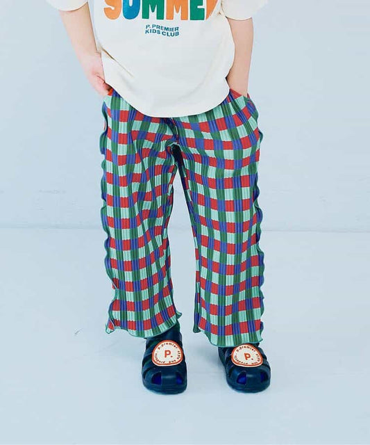 日本童裝 p.premier 輕盈透氣褶襉寬褲 80-140cm 女童款  夏季 PANTS