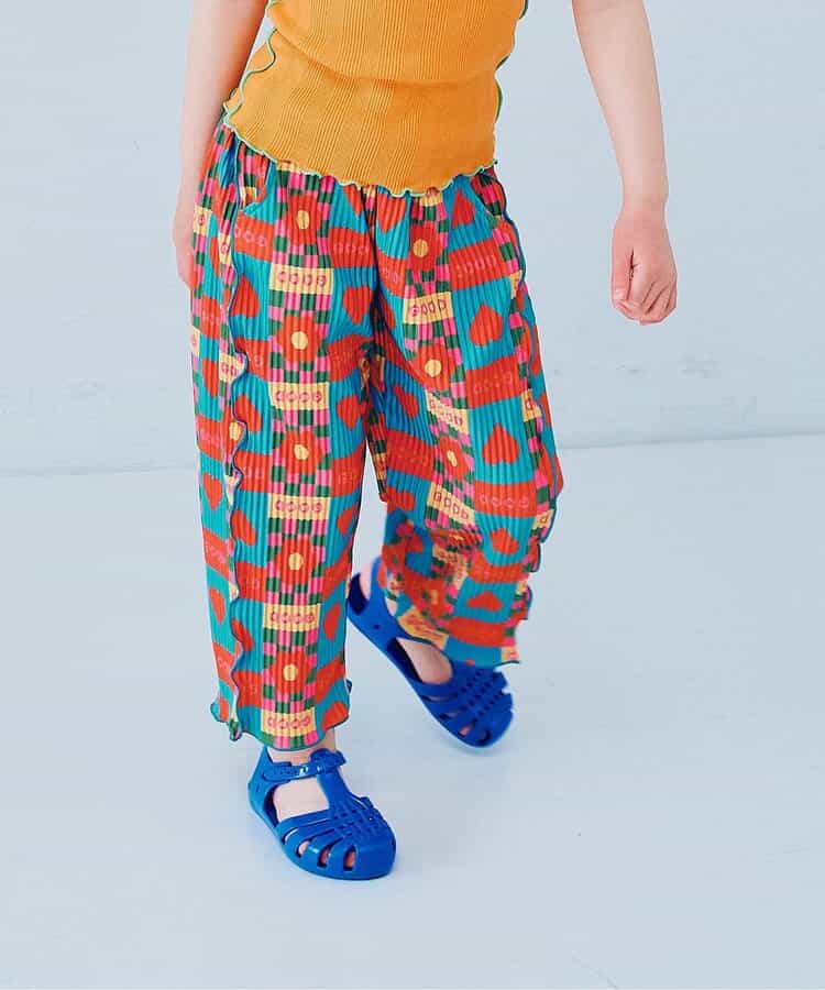 日本童裝 p.premier 輕盈透氣褶襉寬褲 80-140cm 女童款  夏季 PANTS