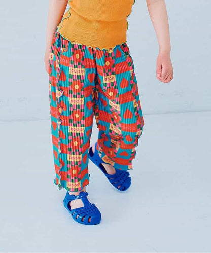 日本童裝 p.premier 輕盈透氣褶襉寬褲 80-140cm 女童款  夏季 PANTS