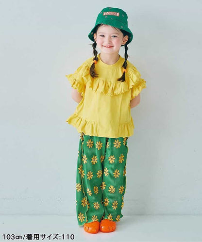 日本童裝 p.premier 輕盈透氣褶襉寬褲 80-140cm 女童款  夏季 PANTS