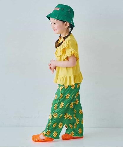 日本童裝 p.premier 輕盈透氣褶襉寬褲 80-140cm 女童款  夏季 PANTS