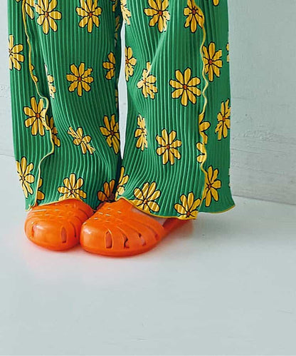 日本童裝 p.premier 輕盈透氣褶襉寬褲 80-140cm 女童款  夏季 PANTS