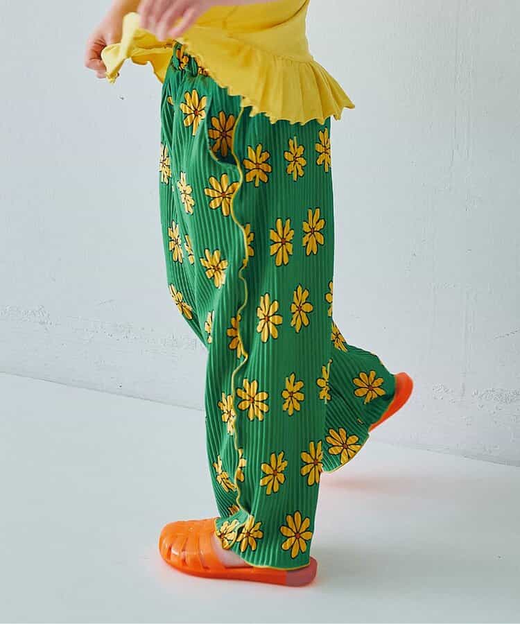 日本童裝 p.premier 輕盈透氣褶襉寬褲 80-140cm 女童款  夏季 PANTS