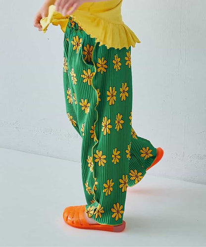日本童裝 p.premier 輕盈透氣褶襉寬褲 80-140cm 女童款  夏季 PANTS
