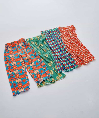 日本童裝 p.premier 輕盈透氣褶襉寬褲 80-140cm 女童款  夏季 PANTS