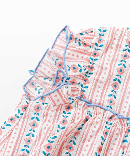 日本童裝 apres les cours 無袖荷葉邊上衣 90-130cm 女童款 夏季 DRESSES