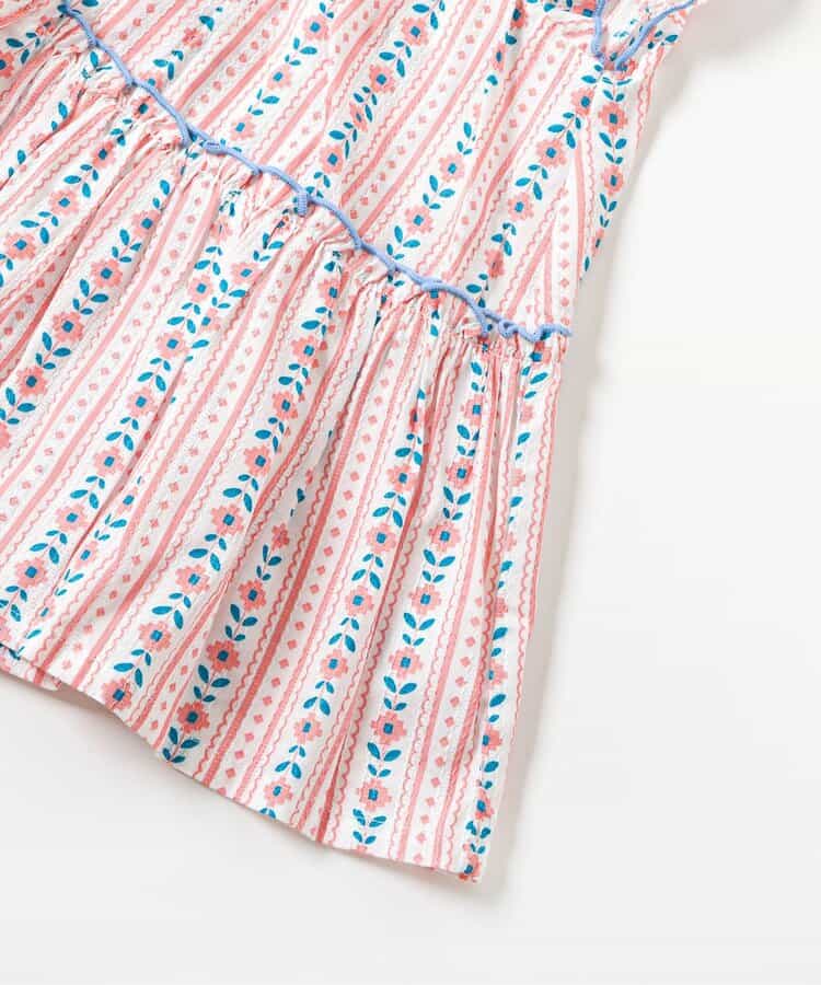 日本童裝 apres les cours 無袖荷葉邊上衣 90-130cm 女童款 夏季 DRESSES