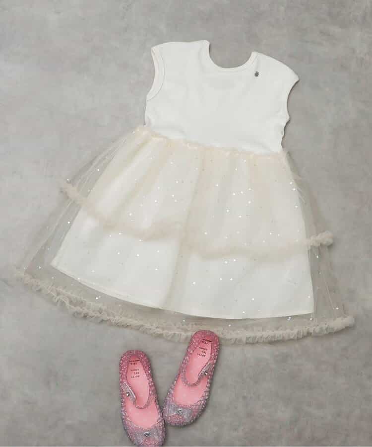 日本童裝 apres les cours 薄紗拼接連身裙 80-140cm 女童款 夏季 DRESSES 面試/宴會/表演