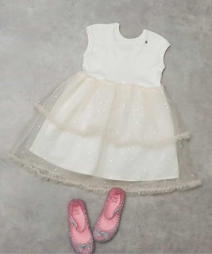 日本童裝 apres les cours 薄紗拼接連身裙 80-140cm 女童款 夏季 DRESSES 面試/宴會/表演