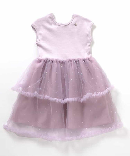 日本童裝 apres les cours 薄紗拼接連身裙 80-140cm 女童款 夏季 DRESSES 面試/宴會/表演