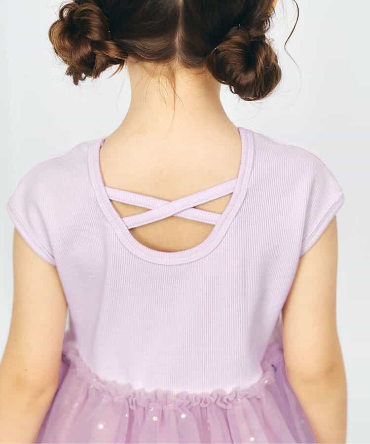 日本童裝 apres les cours 薄紗拼接連身裙 80-140cm 女童款 夏季 DRESSES 面試/宴會/表演