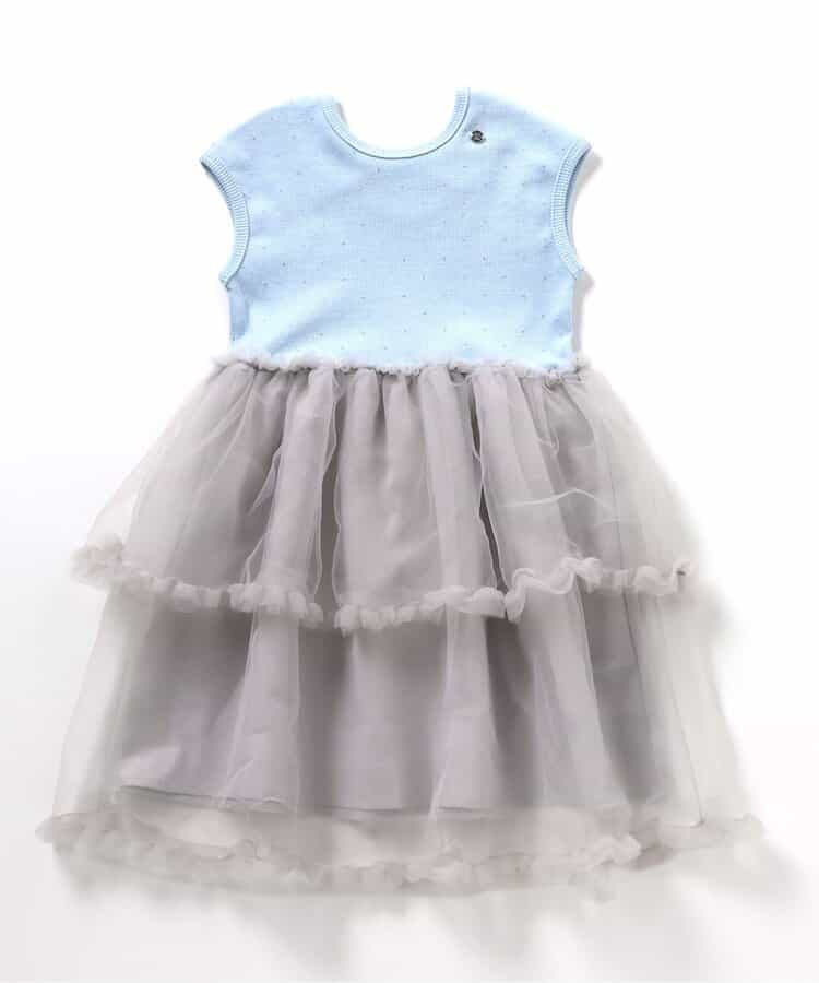 日本童裝 apres les cours 薄紗拼接連身裙 80-140cm 女童款 夏季 DRESSES 面試/宴會/表演