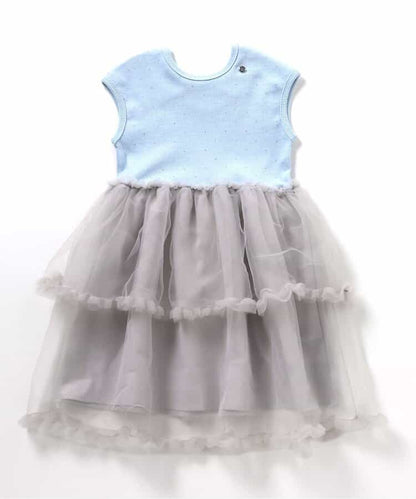 日本童裝 apres les cours 薄紗拼接連身裙 80-140cm 女童款 夏季 DRESSES 面試/宴會/表演