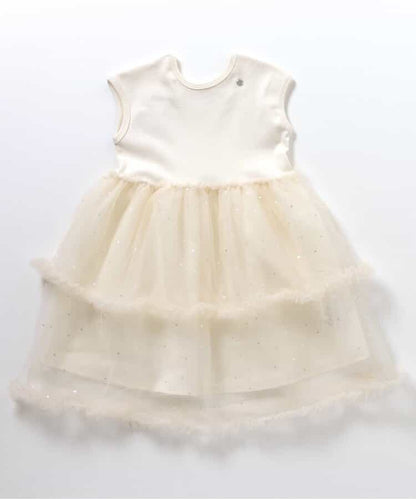 日本童裝 apres les cours 薄紗拼接連身裙 80-140cm 女童款 夏季 DRESSES 面試/宴會/表演