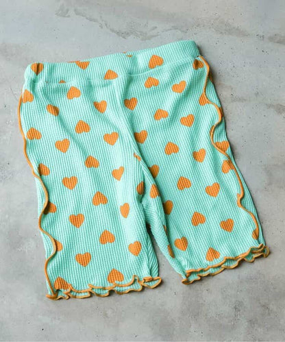 日本童裝 apres les cours 華夫格 彈力褲 80-130cm 女童款 夏季 PANTS