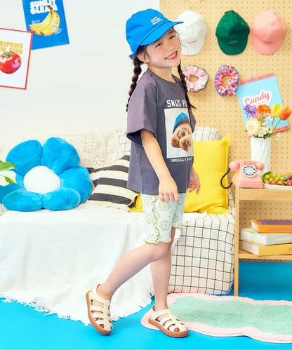 日本童裝 apres les cours 華夫格 彈力褲 80-130cm 女童款 夏季 PANTS