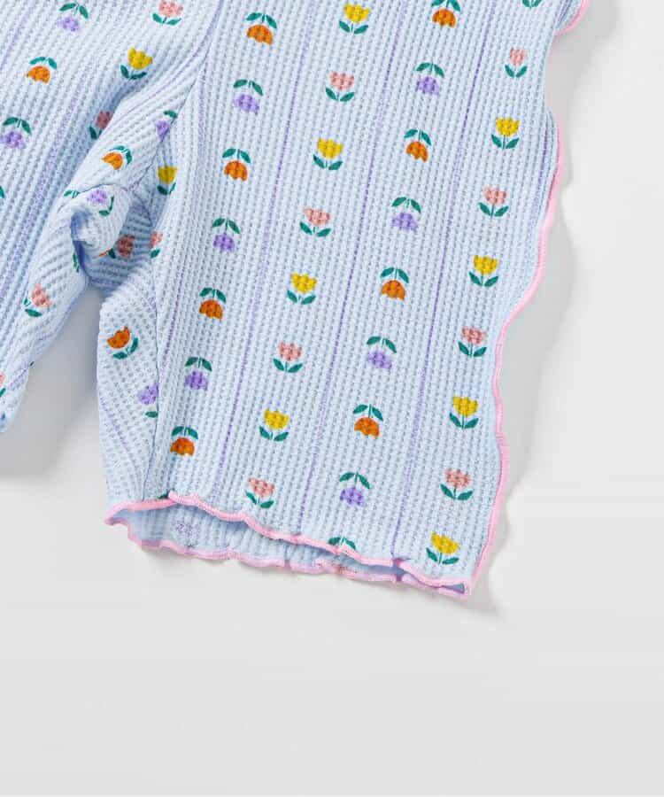 日本童裝 apres les cours 華夫格 彈力褲 80-130cm 女童款 夏季 PANTS