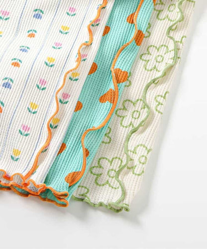 日本童裝 apres les cours 華夫格 彈力褲 80-130cm 女童款 夏季 PANTS
