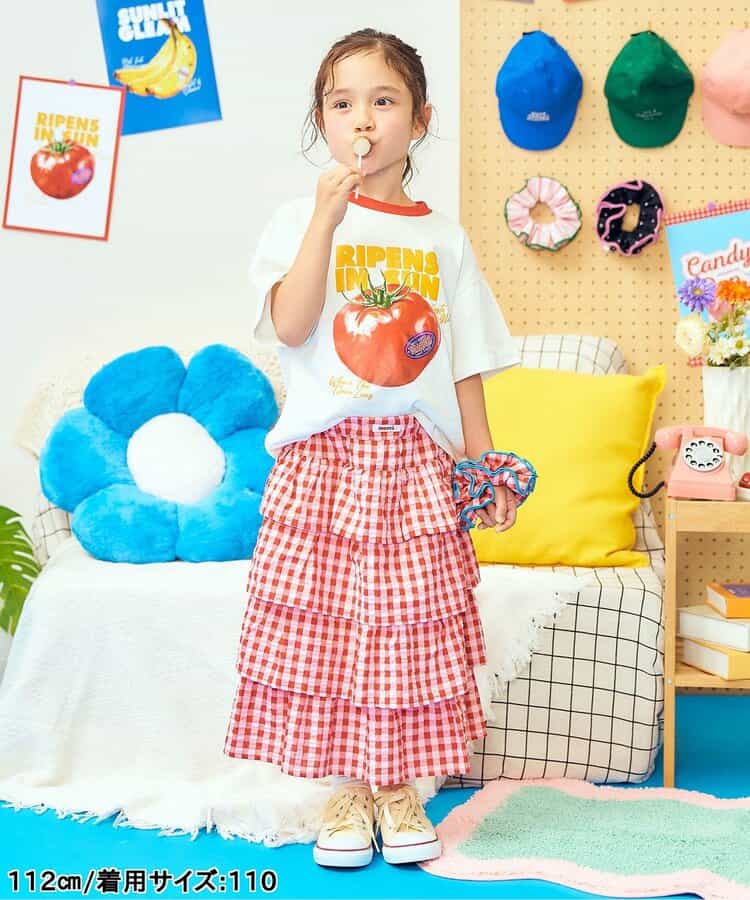 日本童裝 apres les cours 層疊荷葉邊半身裙 90-130cm 女童款 夏季 SKIRTS