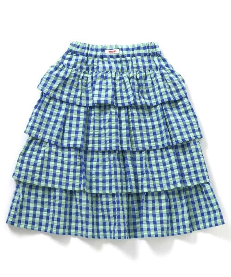 日本童裝 apres les cours 層疊荷葉邊半身裙 90-130cm 女童款 夏季 SKIRTS