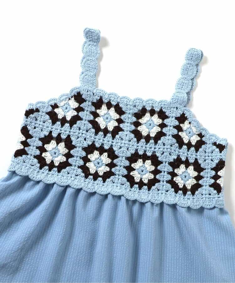 日本童裝 apres les cours 鉤針編織吊帶連身裙 90-140cm 女童款 夏季 DRESSES