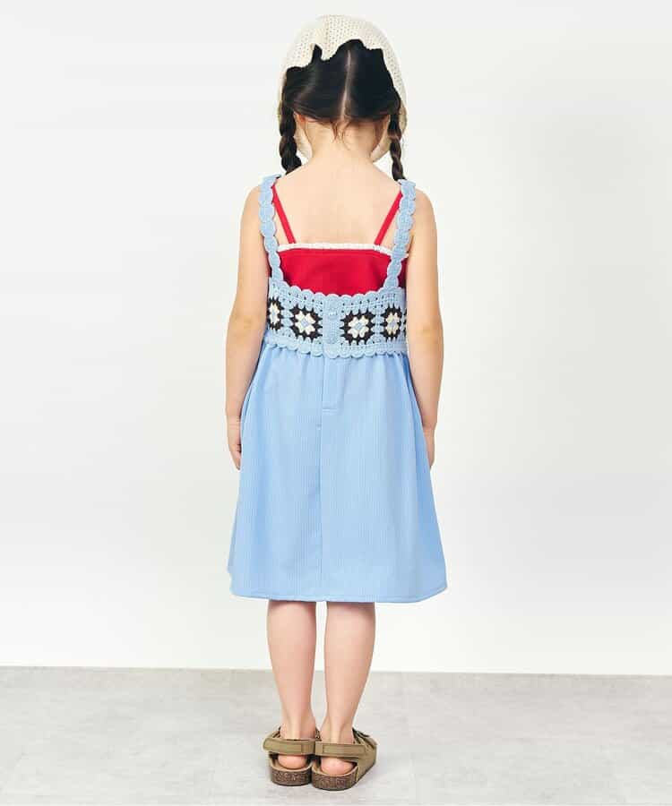 日本童裝 apres les cours 鉤針編織吊帶連身裙 90-140cm 女童款 夏季 DRESSES