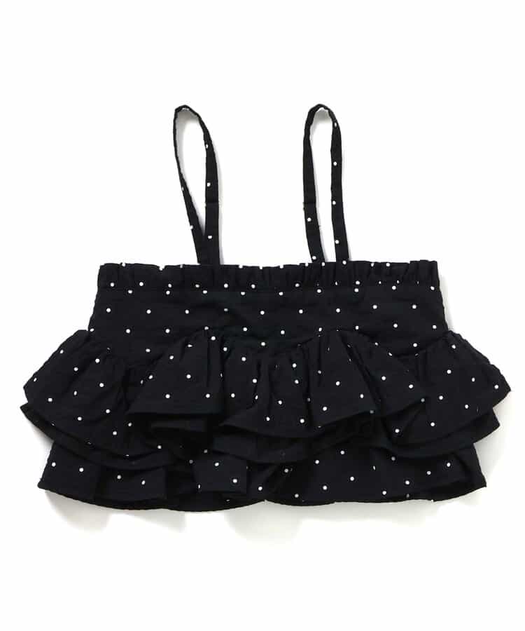 日本童裝 apres les cours 吊帶層疊荷葉邊上衣 90-140cm 女童款 夏季 TOPS