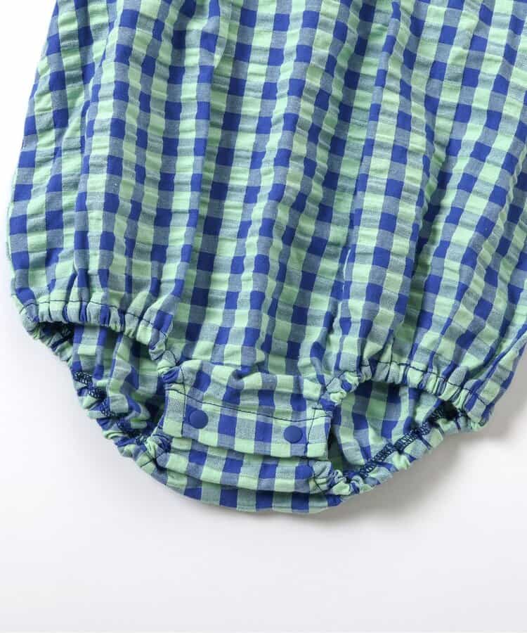 日本童裝 apres les cours 格紋吊帶及連衣套裝 70-80cm 女童款 初生嬰兒 夏季 TOPS Jumpsuit