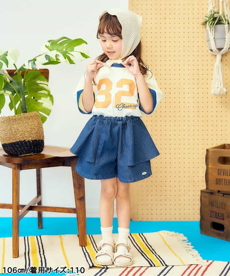 日本童裝 apres les cours 側擺喇叭短褲 80-140cm 女童款 夏季 PANTS