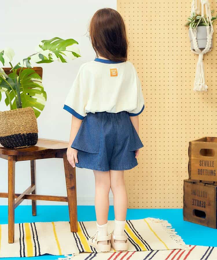 日本童裝 apres les cours 側擺喇叭短褲 80-140cm 女童款 夏季 PANTS