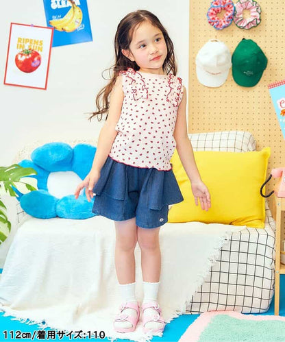 日本童裝 apres les cours 側擺喇叭短褲 80-140cm 女童款 夏季 PANTS