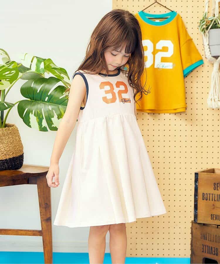 日本童裝 apres les cours 接觸冷感 印花背心連身裙 80-130cm 女童款 夏季 DRESSES
