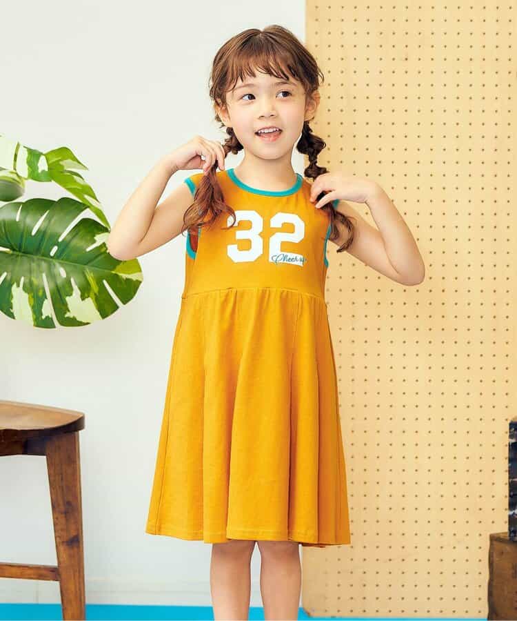 日本童裝 apres les cours 接觸冷感 印花背心連身裙 80-130cm 女童款 夏季 DRESSES