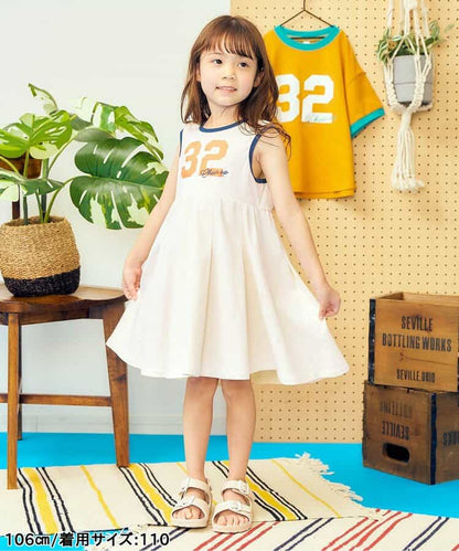 日本童裝 apres les cours 接觸冷感 印花背心連身裙 80-130cm 女童款 夏季 DRESSES