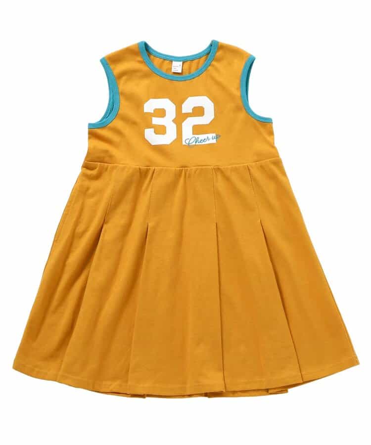 日本童裝 apres les cours 接觸冷感 印花背心連身裙 80-130cm 女童款 夏季 DRESSES
