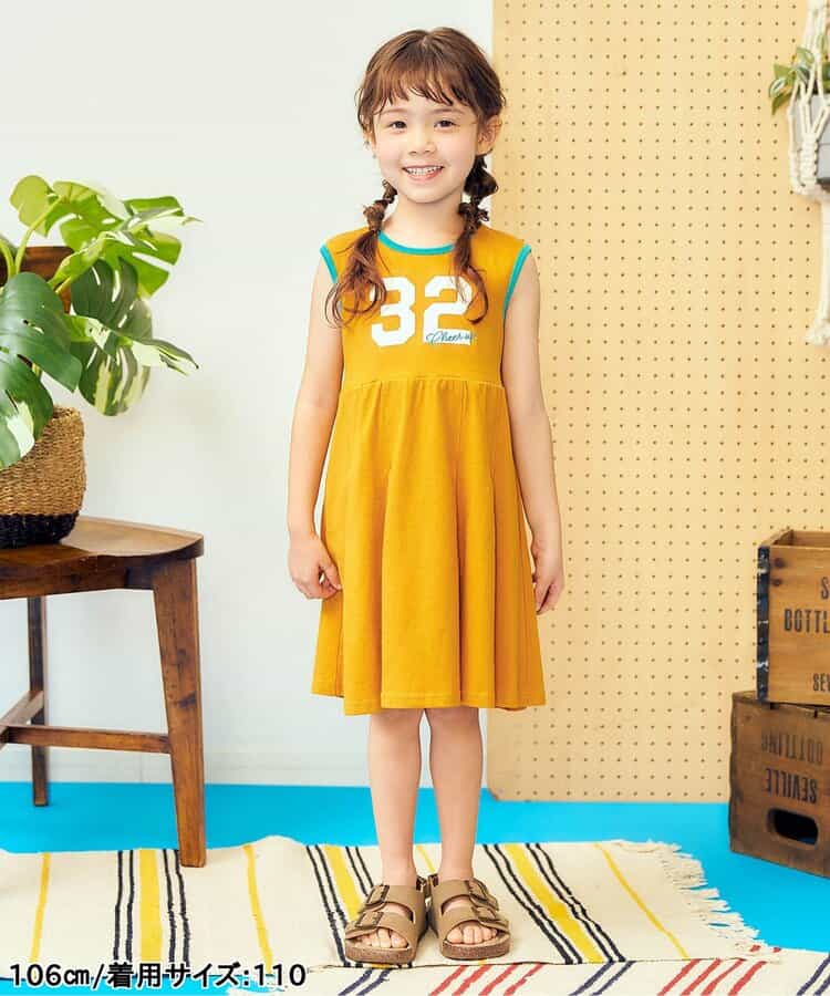 日本童裝 apres les cours 接觸冷感 印花背心連身裙 80-130cm 女童款 夏季 DRESSES