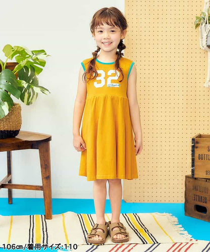日本童裝 apres les cours 接觸冷感 印花背心連身裙 80-130cm 女童款 夏季 DRESSES