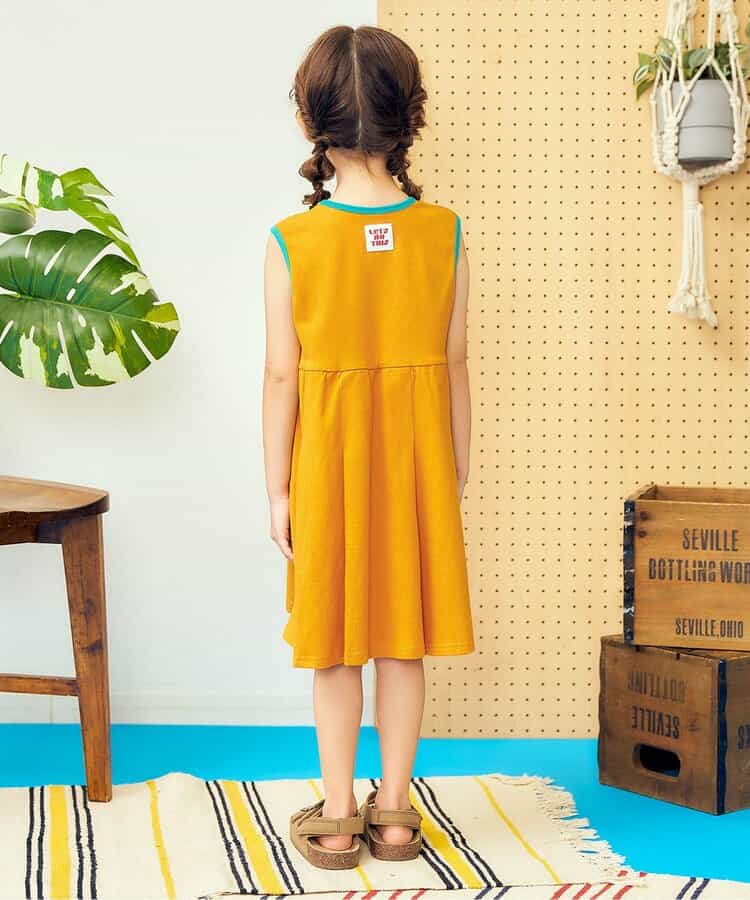 日本童裝 apres les cours 接觸冷感 印花背心連身裙 80-130cm 女童款 夏季 DRESSES