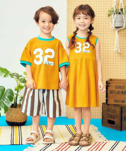 日本童裝 apres les cours 接觸冷感 印花背心連身裙 80-130cm 女童款 夏季 DRESSES