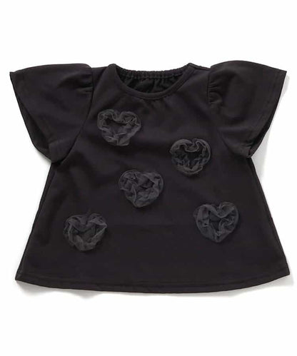 日本童裝 apres les cours 心型絲帶薄紗上衣 80-140cm 女童款 夏季 TOPS