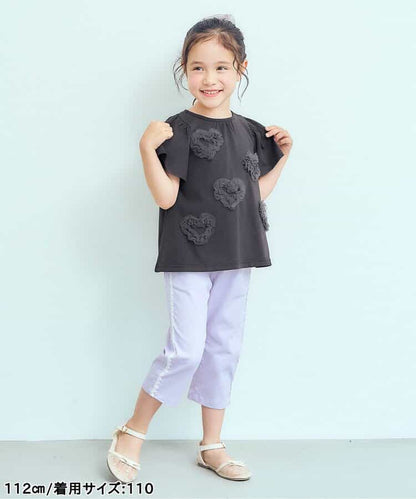 日本童裝 apres les cours 心型絲帶薄紗上衣 80-140cm 女童款 夏季 TOPS