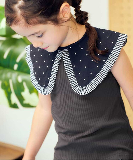 日本童裝 apres les cours  無袖翻領上衣 80-140cm 女童款 夏季 TOPS