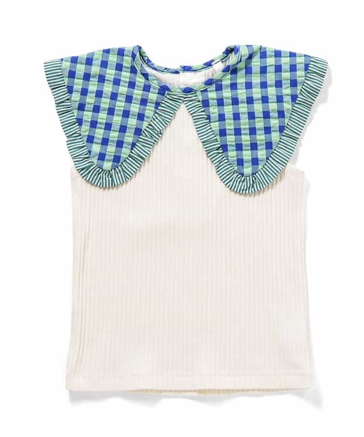 日本童裝 apres les cours  無袖翻領上衣 80-140cm 女童款 夏季 TOPS