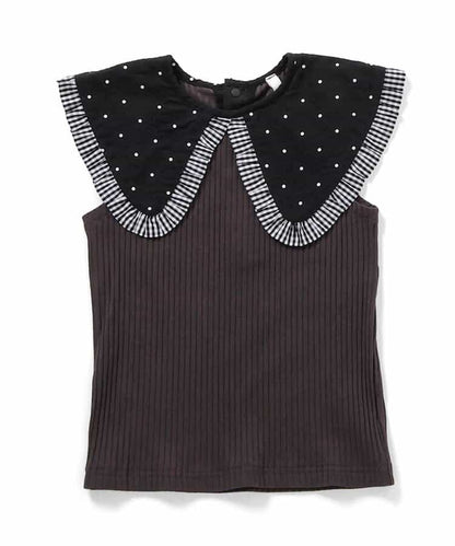 日本童裝 apres les cours  無袖翻領上衣 80-140cm 女童款 夏季 TOPS