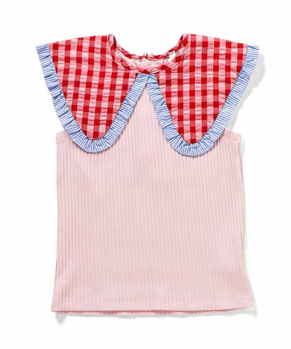 日本童裝 apres les cours  無袖翻領上衣 80-140cm 女童款 夏季 TOPS