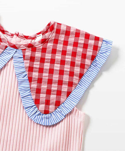 日本童裝 apres les cours  無袖翻領上衣 80-140cm 女童款 夏季 TOPS