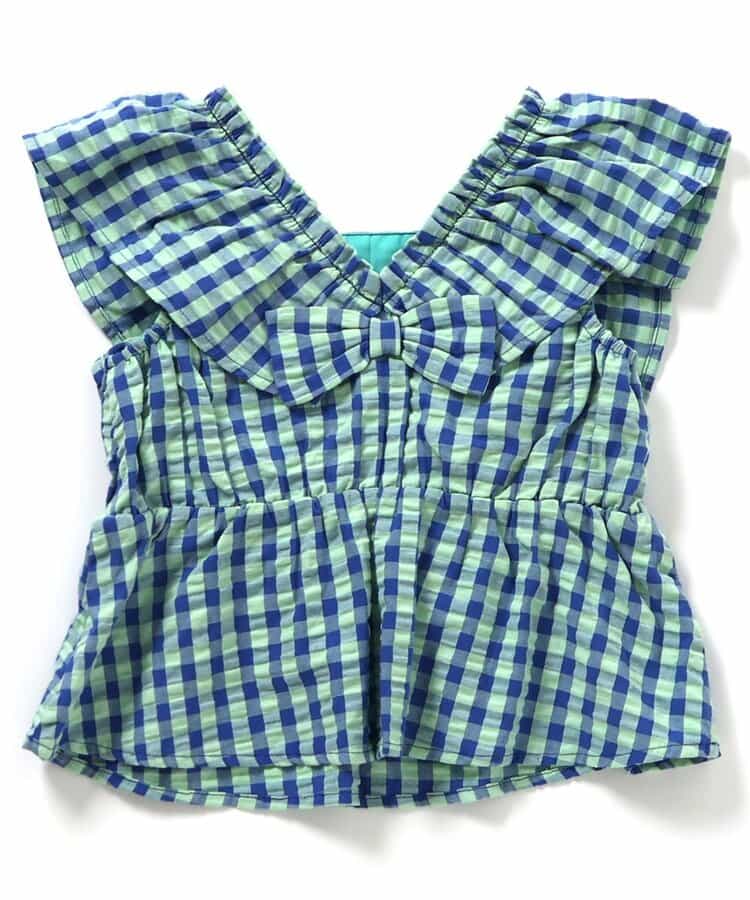 日本童裝 apres les cours 後背荷葉邊上衣 80-140cm 女童款 夏季 TOPS